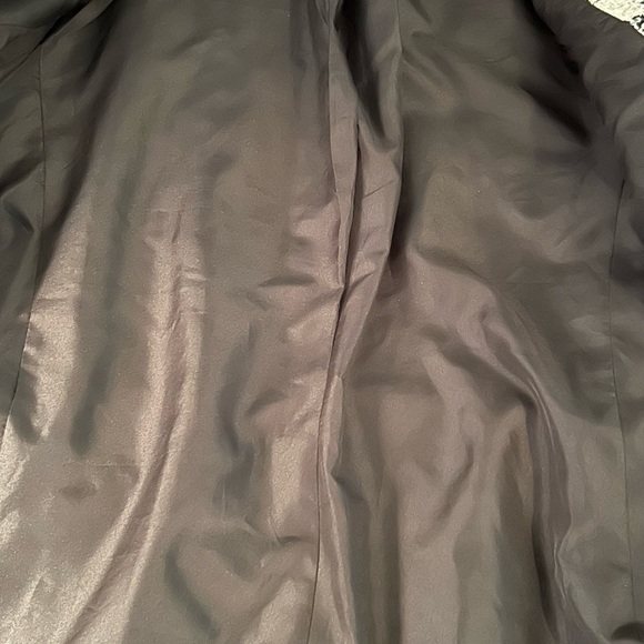 Ann Taylor belted buffalo plaid tweed car coat - Picture 7 of 9